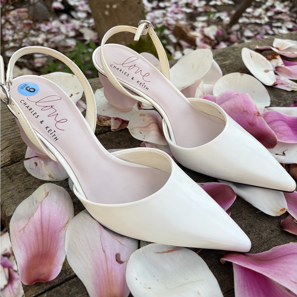 Charles and Keith Love slingback pumps